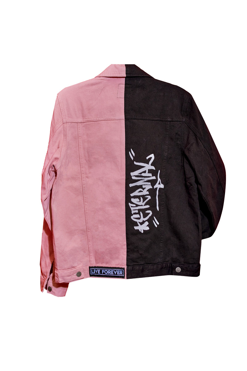 Eternal Pink/Black Split Denim – Eternal Clothing