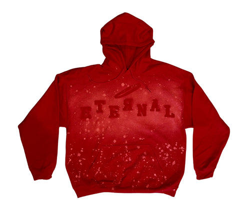 Fire Red Eternal Waffleback Hoodie
