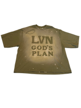 LVN God's Plan Army Green Oversize Tee
