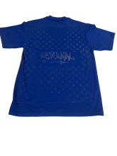Eternal Chainlink Back Custom Royal Blue Tee