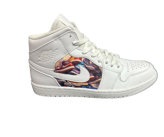 Gotta Be Da Shoes Custom All White Jordan 1