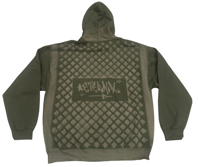 Eternal Waffleback Hoodie / Army Green