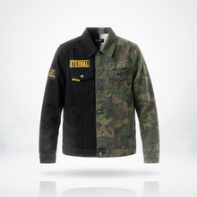 Eternal Camo/Black Split Denim Jacket