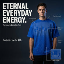 Eternal Chainlink Back Custom Royal Blue Tee