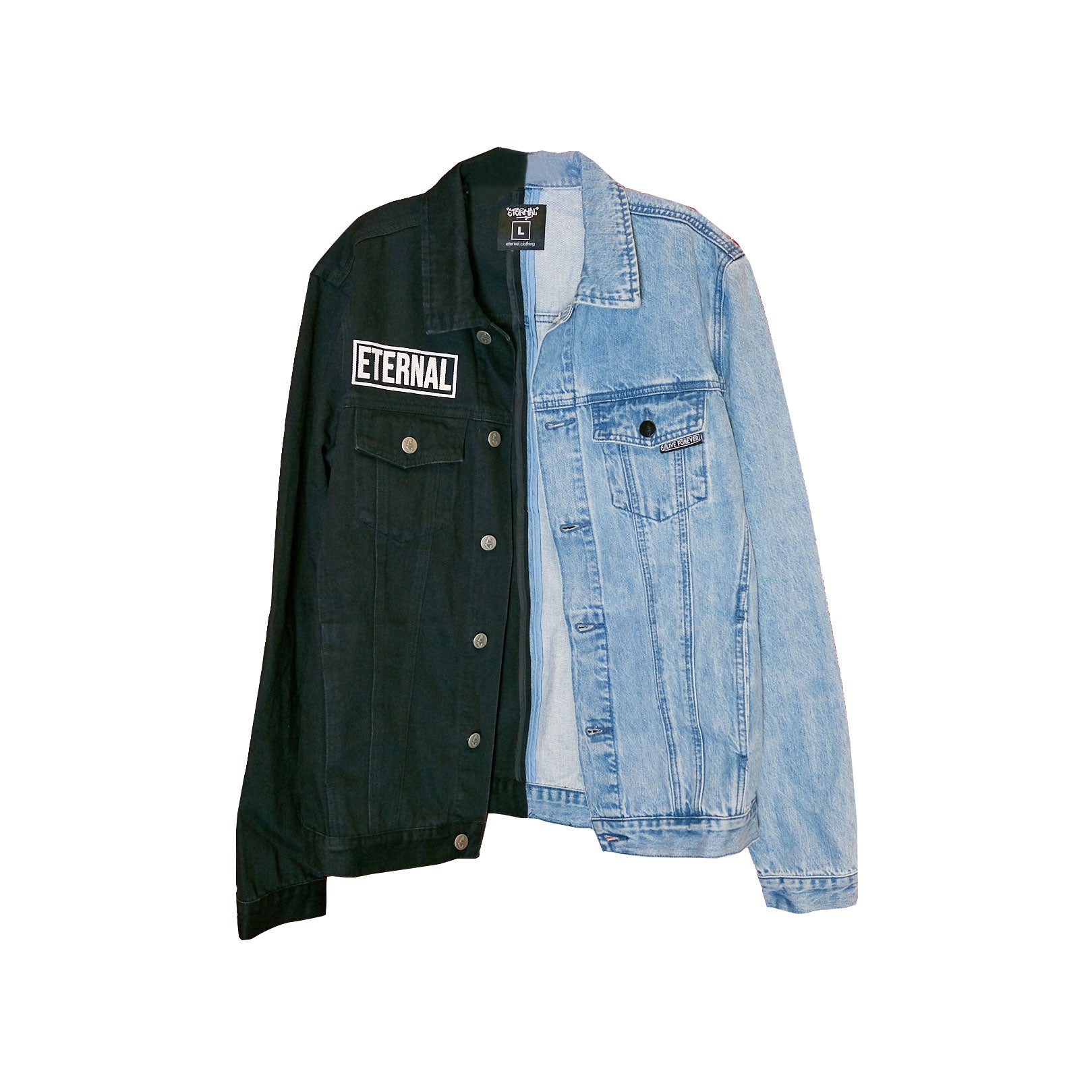 【Anyone more】Demi Denim Black Blue Short Jacket Unique Bargains Women's Plus Washed Ripped Cropped Frayed