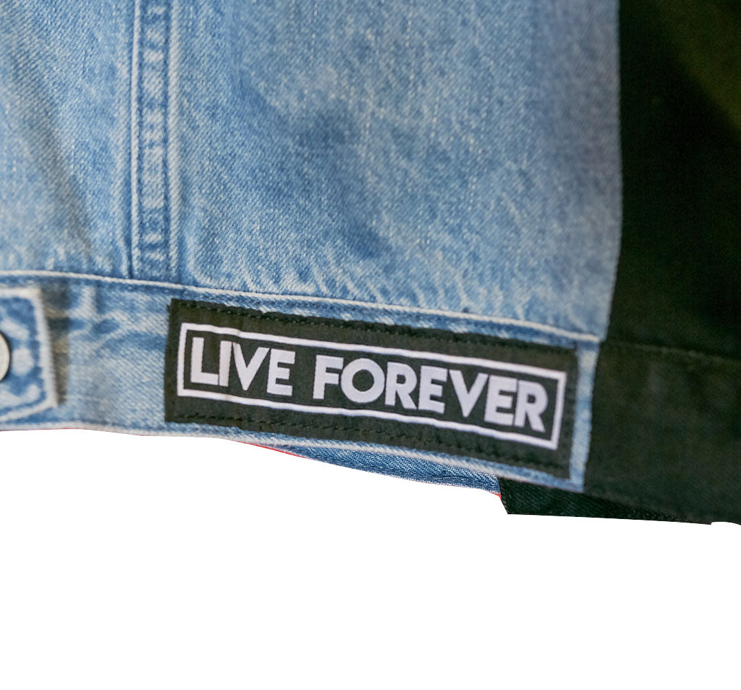 Eternal Blue/Black Split Denim Jacket